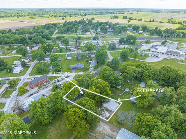 115 Middle St, Moberly, MO 65270 - aerial overview of property's location featuring property boundaries highlighted