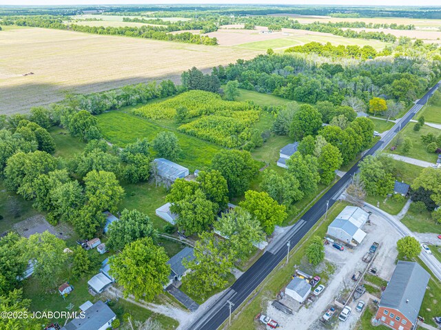 115 Middle St, Moberly, MO 65270 - aerial overview of property's location featuring rural landscape