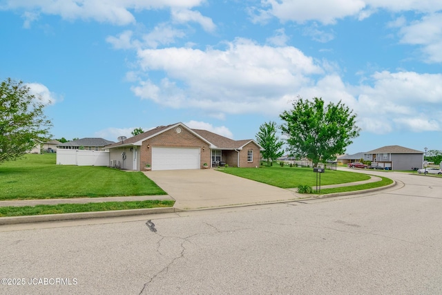 180 Venus St, Holts Summit, MO 65043 - ranch-style home featuring an attached garage, concrete driveway, and brick siding