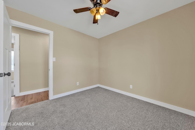 160 Ravenwood Dr, Camdenton, MO 65020 - carpeted spare room featuring a ceiling fan and baseboards