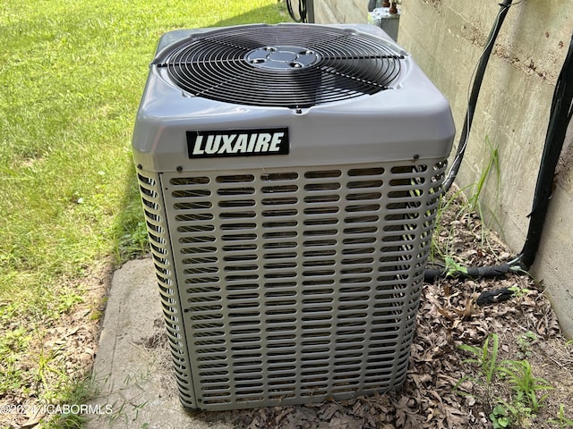exterior details featuring central AC unit