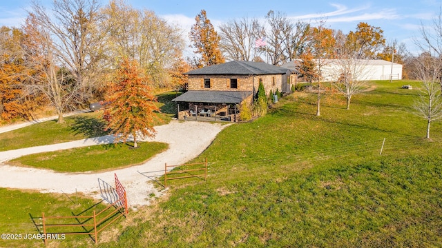 140 County Road 412, Fayette, MO 65248 - back of house featuring dirt driveway and roof with shingles
