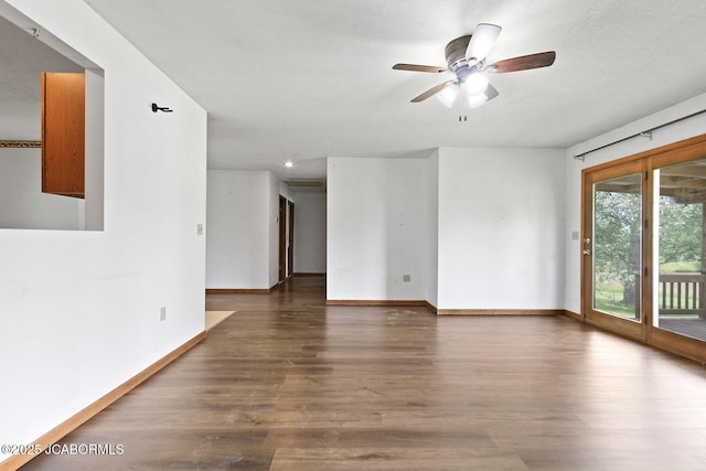 3861 State Road H, Fulton, MO 65251 - spare room featuring wood finished floors and a ceiling fan