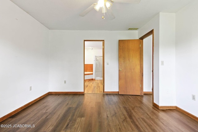 3861 State Road H, Fulton, MO 65251 - unfurnished bedroom featuring wood finished floors and a ceiling fan