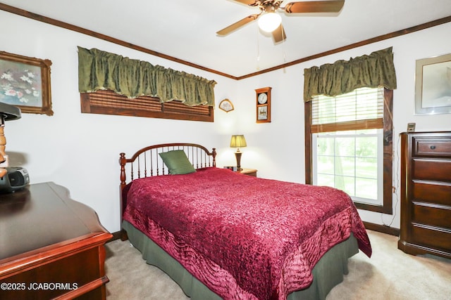 9542 Osage Ct, Williamsburg, MO 63388 - carpeted bedroom featuring baseboards and a ceiling fan
