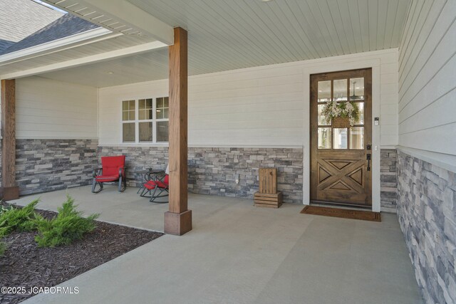 15005 Wrangle Ln, Ashland, MO 65010 - entrance to property featuring stone siding