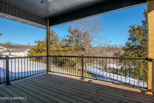 view of snowy yard