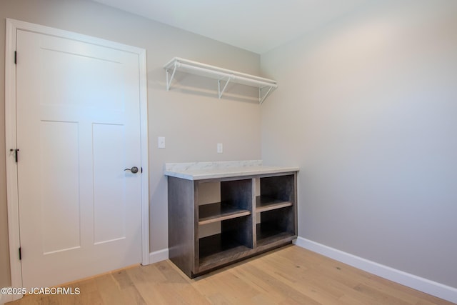 interior space featuring light wood-type flooring