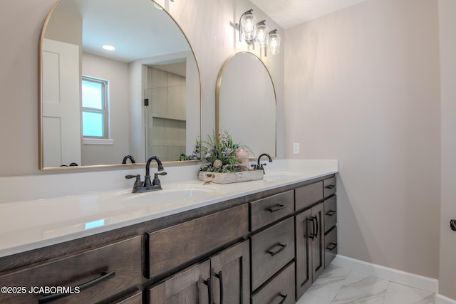 bathroom featuring vanity