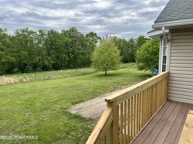 31500 Skyline Dr, California, MO 65018 - wooden deck with a yard