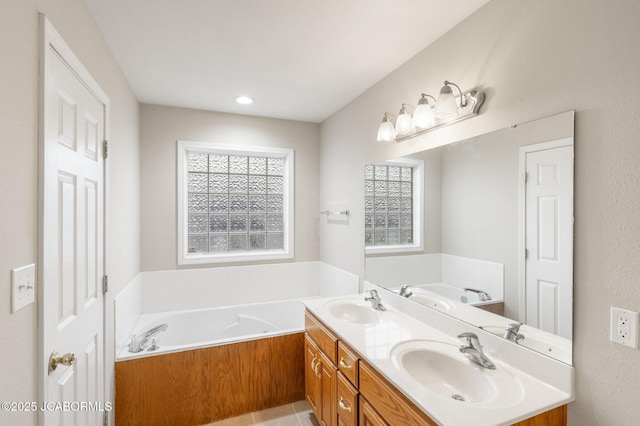 31500 Skyline Dr, California, MO 65018 - full bath with a bath and double vanity