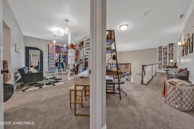 1503 State Highway Z, Centertown, MO 65023 - interior space featuring carpet floors and ornamental molding
