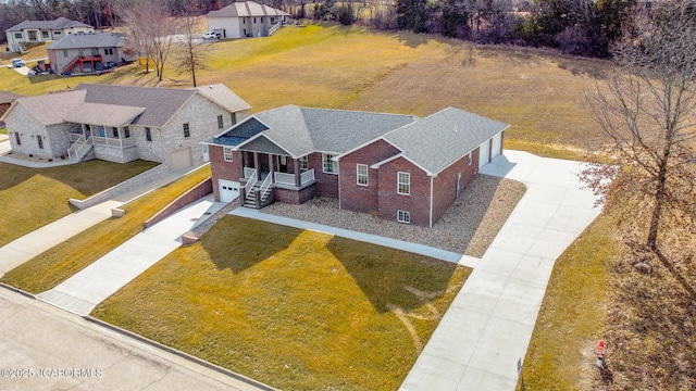 drone / aerial view featuring a residential view