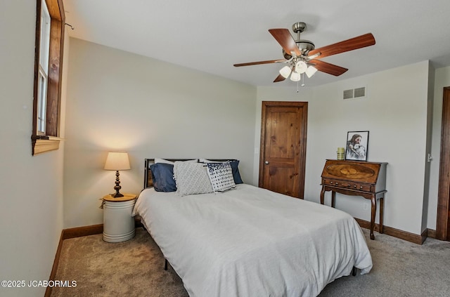 5004 Bates Creek Ct, Columbia, MO 65201 - bedroom featuring light colored carpet and ceiling fan