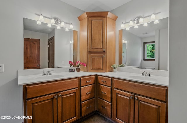 5004 Bates Creek Ct, Columbia, MO 65201 - full bathroom featuring double vanity