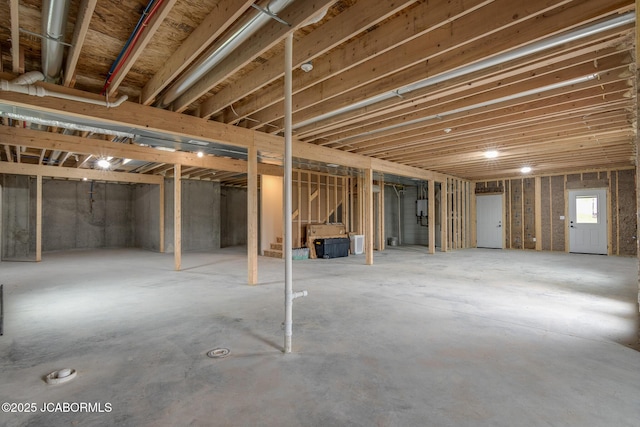 view of basement