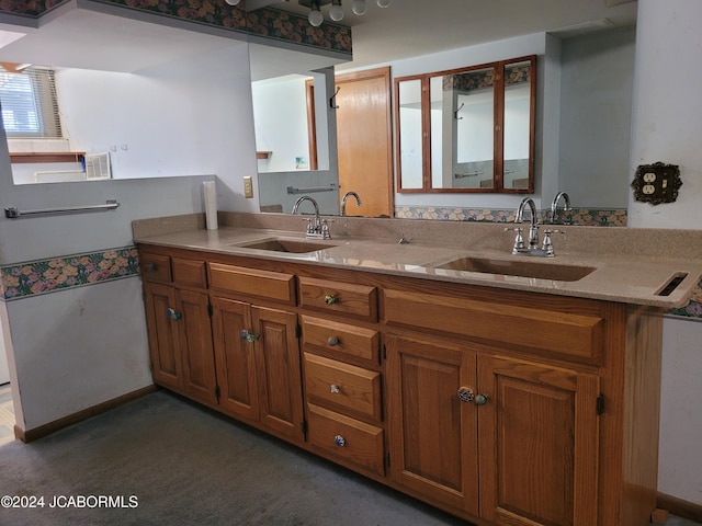 bathroom with vanity