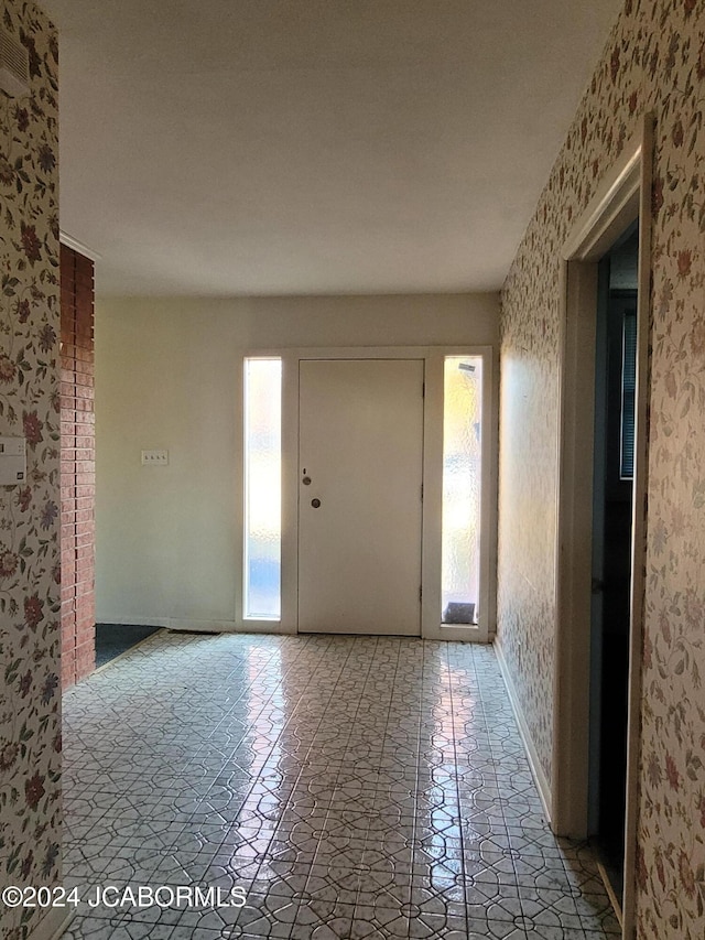 view of entrance foyer