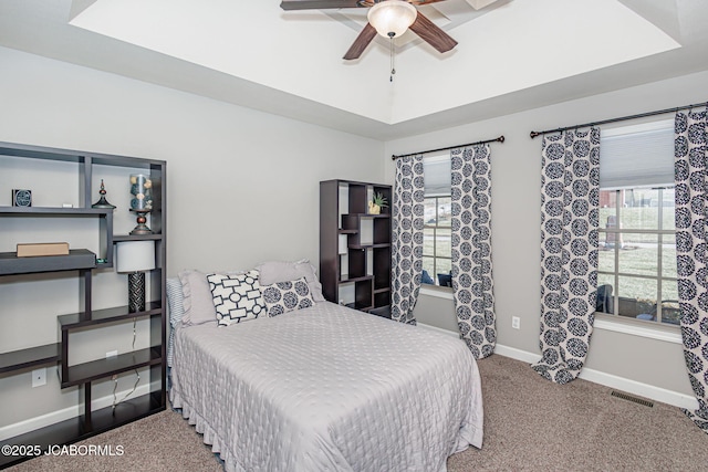 6002 Sterling Ridge Rd, Jefferson City, MO 65101 - bedroom with carpet flooring, baseboards, and a ceiling fan