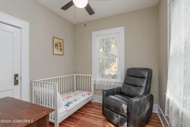 1311 Elmerine Ave, Jefferson City, MO 65101 - bedroom with wood finished floors and a ceiling fan