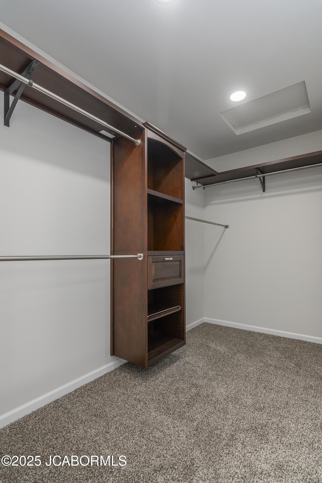 5705 Summerfield Ct, Jefferson City, MO 65109 - spacious closet featuring attic access and carpet flooring