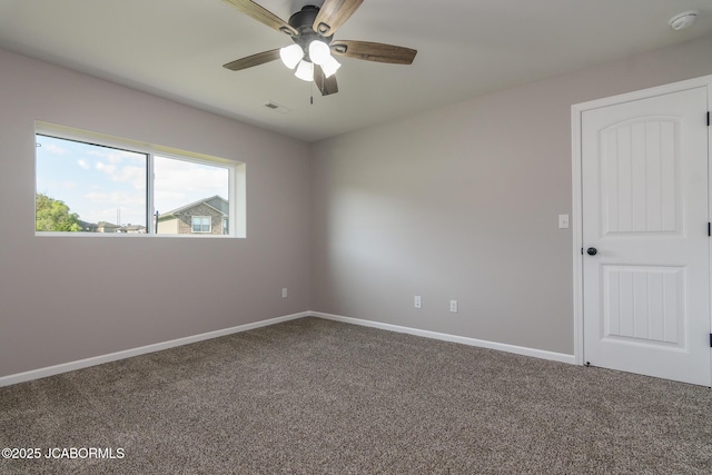 5705 Summerfield Ct, Jefferson City, MO 65109 - unfurnished room featuring carpet floors, ceiling fan, and a smoke detector
