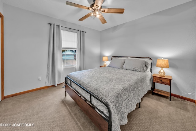 990 Diamond Rdg, Jefferson City, MO 65109 - carpeted bedroom featuring baseboards and a ceiling fan