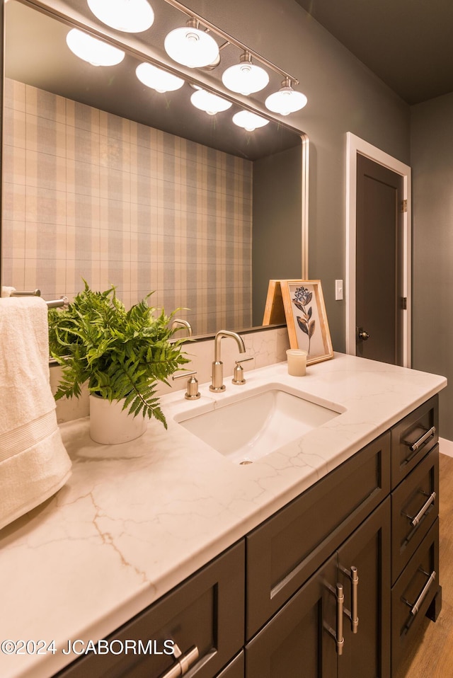 bathroom featuring vanity