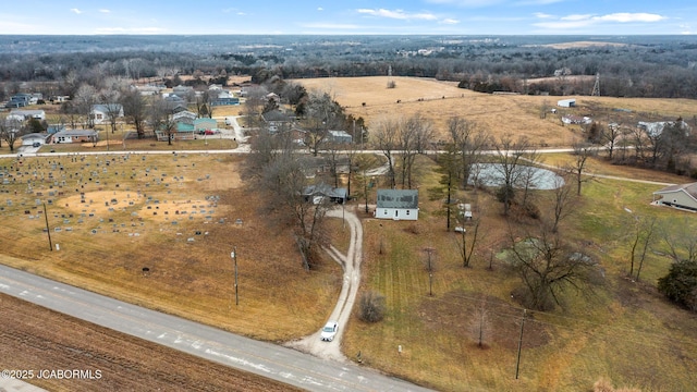 drone / aerial view featuring a rural view