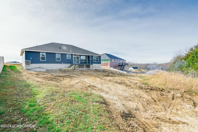 view of rear view of property