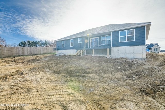 view of rear view of house