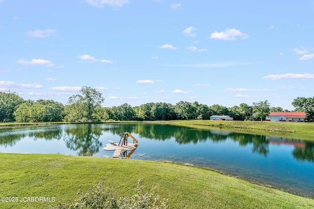 4604 County Rd 115, Fulton, MO 65251 - dock area with a water view and a yard