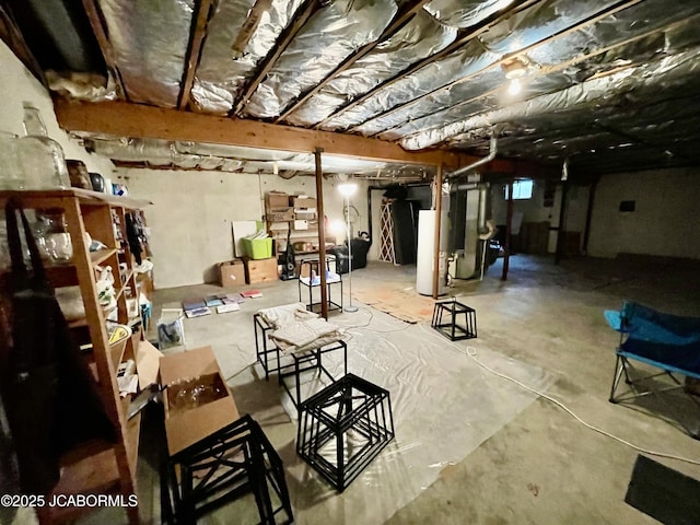 700 S Bowling St, California, MO 65018 - unfinished basement with heating unit