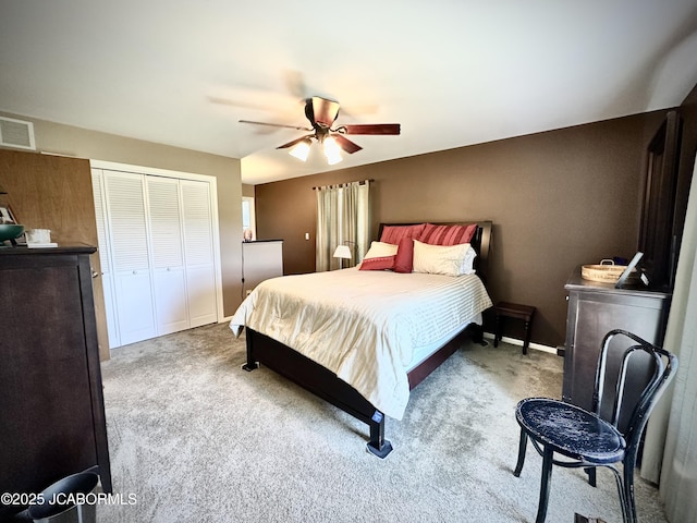 12566 Country View Dr, Tebbetts, MO 65080 - carpeted bedroom with a closet, a ceiling fan, and baseboards