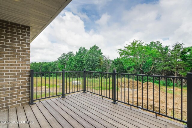 209 Gavin Ln, Linn, MO 65051 - wooden deck featuring view of scattered trees