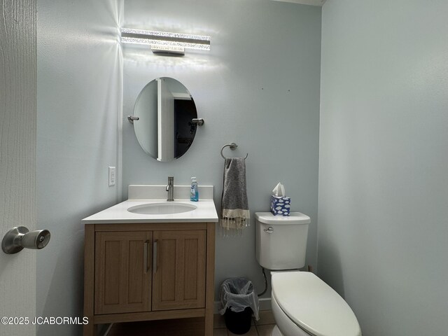 128 Don Dr, Linn, MO 65051 - half bathroom featuring vanity and tile patterned floors