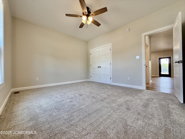 5519 Kenview Dr, Jefferson City, MO 65109 - unfurnished bedroom with carpet flooring, visible vents, and baseboards
