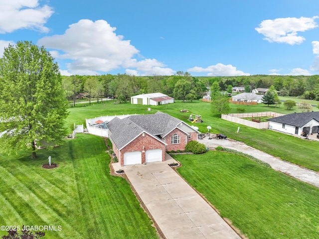 drone / aerial view