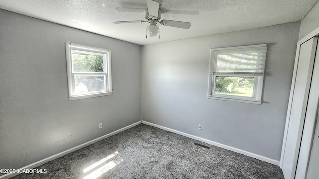 402 W 9th St, Fulton, MO 65251 - carpeted spare room featuring ceiling fan and a textured ceiling