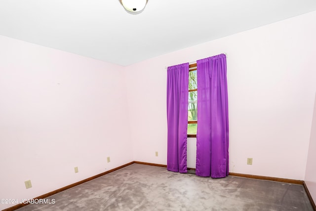 view of carpeted empty room