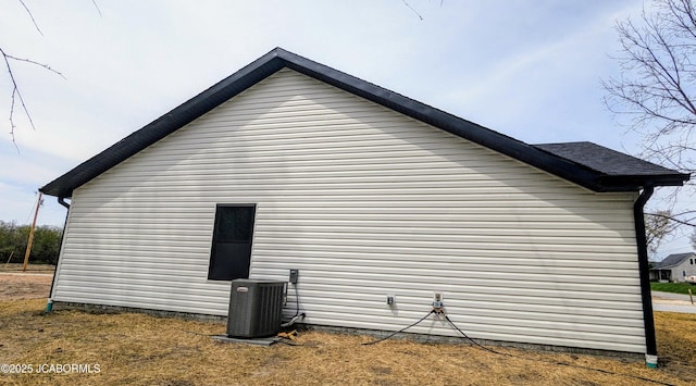 view of property exterior featuring cooling unit