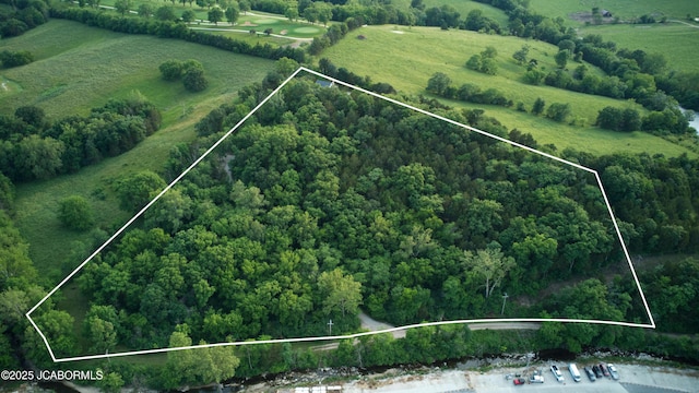 164 Turn Back Now Trl, Linn, MO 65051 - view of property location with property parcel outlined and a heavily wooded area