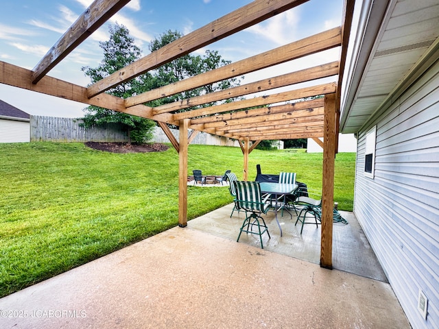 5112 Melissa Dr, Columbia, MO 65202 - view of patio featuring a pergola