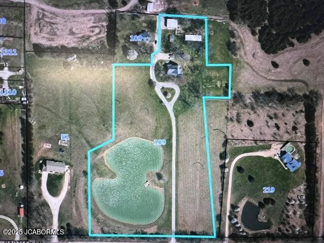 map / location featuring property parcel outlined