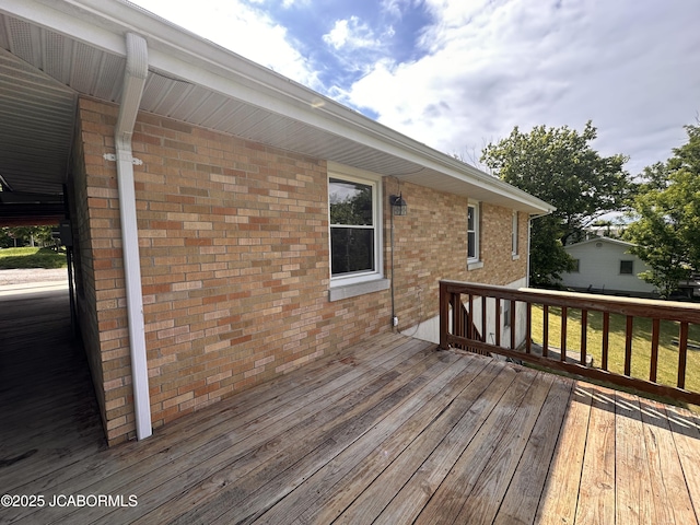 713 Lincoln St, Linn, MO 65051 - view of wooden deck