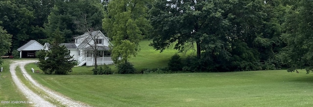 exterior space with a porch