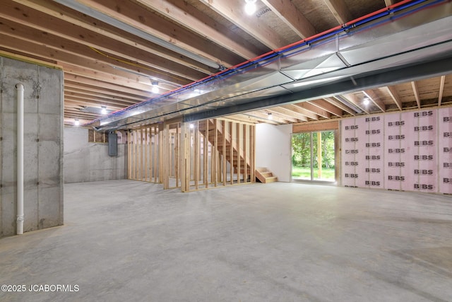 1502 Summerfield Dr, Jefferson City, MO 65109 - below grade area featuring electric panel and stairs