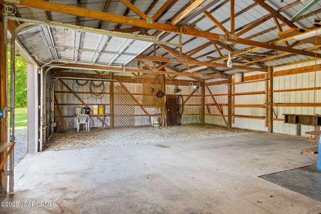 24671 Gardner Rd, Versailles, MO 65084 - garage featuring metal wall