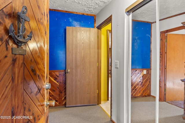 24671 Gardner Rd, Versailles, MO 65084 - corridor with carpet flooring and a textured ceiling