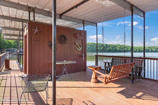 24671 Gardner Rd, Versailles, MO 65084 - dock area featuring a water view